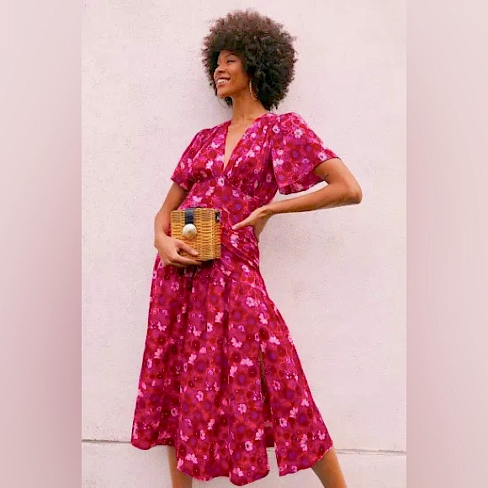 NWT Willow Floral Midi Dress